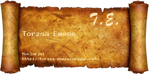 Torzsa Emese névjegykártya