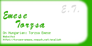 emese torzsa business card